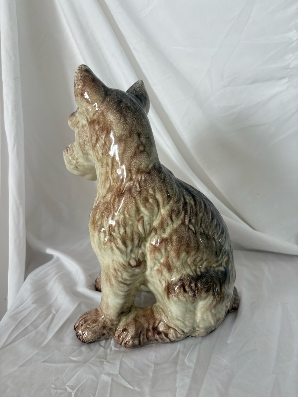 Vintage schnauzer ceramic figurine large dog home decor statue accent - Picture 4 of 5